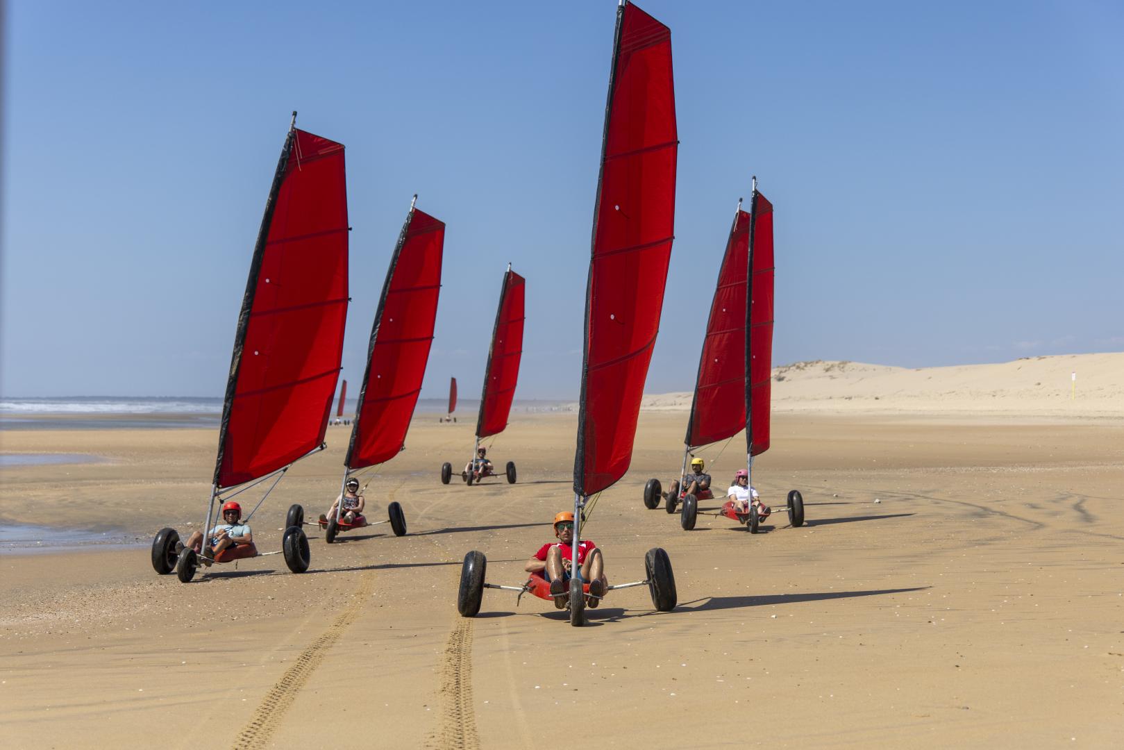 Char à voile, crédit John Ducop