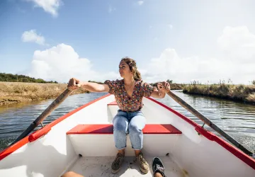 ¡Un pequeño paseo en barco por Port des Salines!