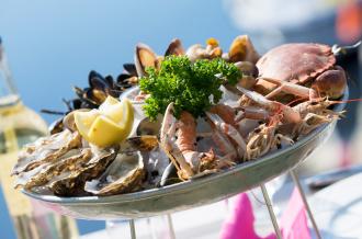 Fruits de mer et huître sur Marennes Oléron
