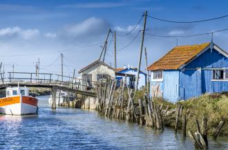 Cabanes ostréicoles sur l'île d'Oléron