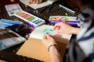 Atelier Créa "Pastels aquarellables" avec Merveille en Soi