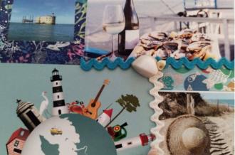 Atelier Scrapbooking : création carte déco et marque-page.