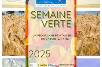 Animations de l'édition 2025 de la Semaine Verte de la commune de Saint-Georges-d'Oléron