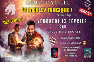 Spectacle "Le Medley magique" avec Tyson et Draco_Saint-Denis-d'Oléron