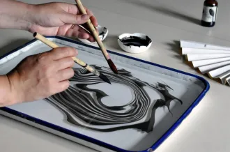 Atelier créa - Suminagashi