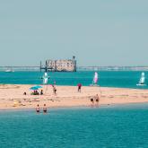 Fort Boyard depuis la plage de Boyardville