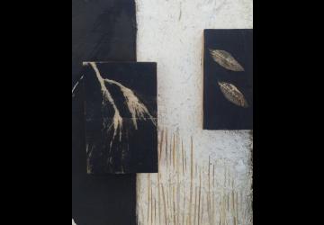 « Les pierres tombent, les feuilles flottent » - création artistique de Carole Marchais_Le Grand-Village-Plage