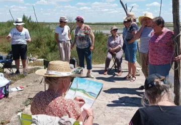 Stage d'aquarelle "Oyat des dunes & libellule"_Saint-Pierre-d'Oléron