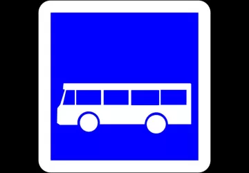 Parking autobus centre village