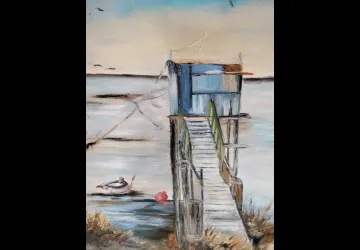 Exposition de peintures association Lachatellerie_Saint-Trojan-les-Bains