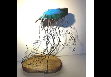 Exposition d'objets en cuivre émaillé - Agnès  GUILLOT